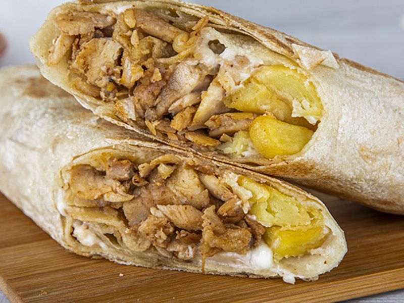 syrian chicken shawarma sandwich
