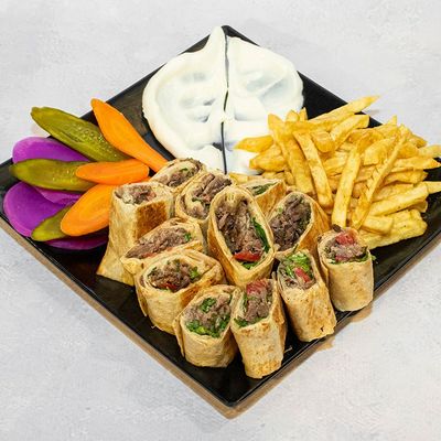 وجبة شاورما عربية ثلاثية