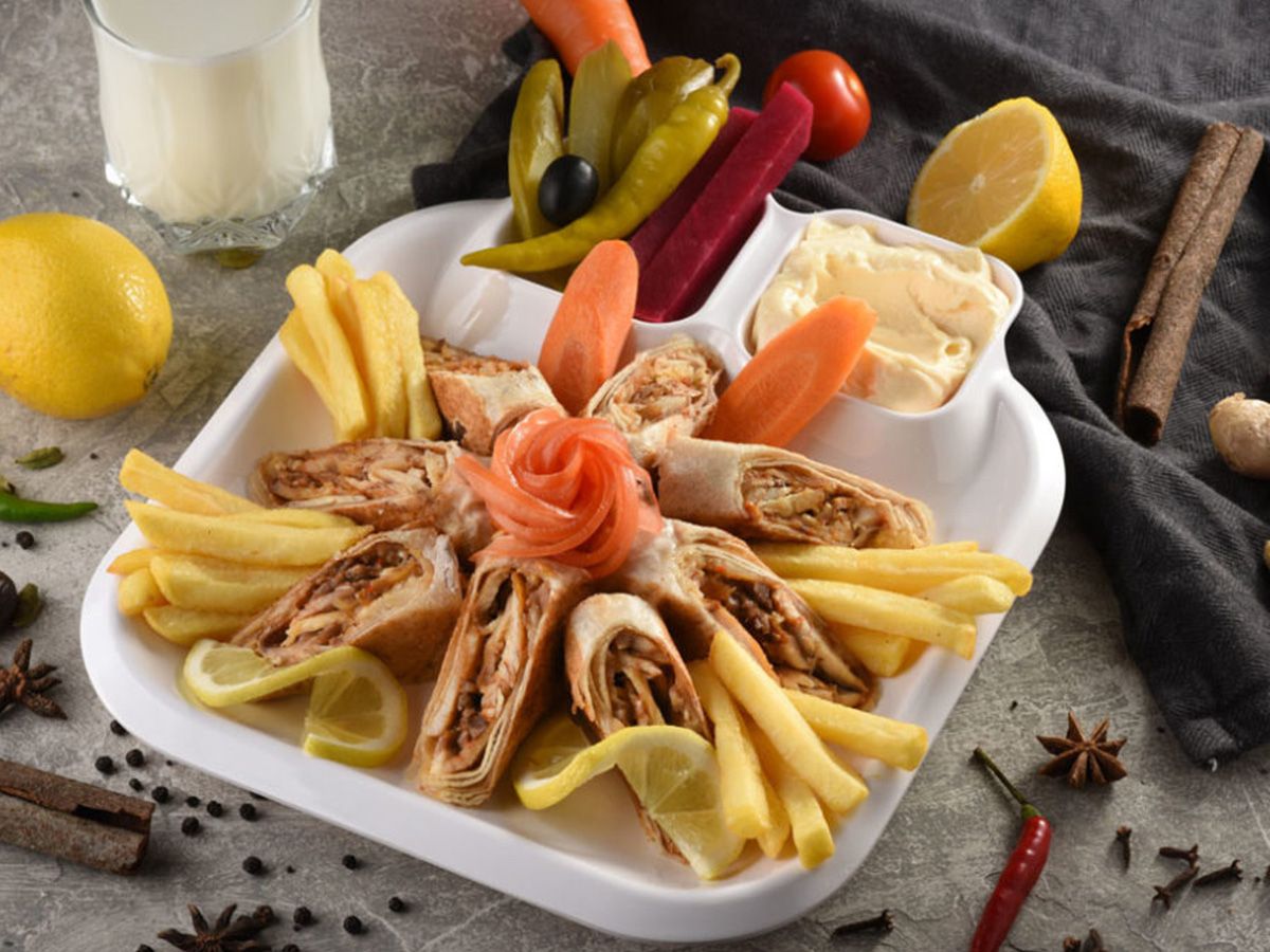 Arabic Chicken Shawarma Dish
