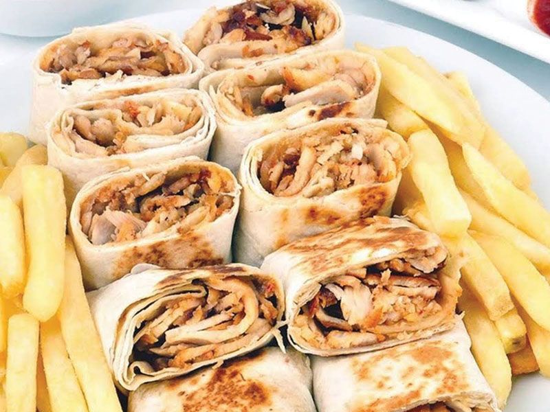 Double Arabic Sliced Chicken Shawerma Meal