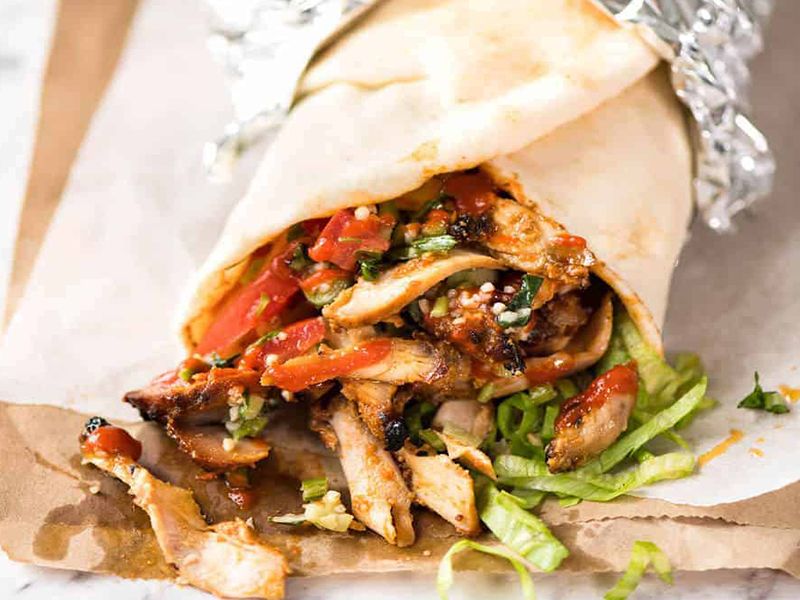 Chicken Shawerma Syrian Sandwich