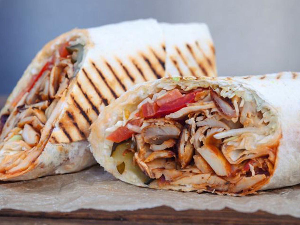 Arabic Chicken Shawarma Syrian Sandwich