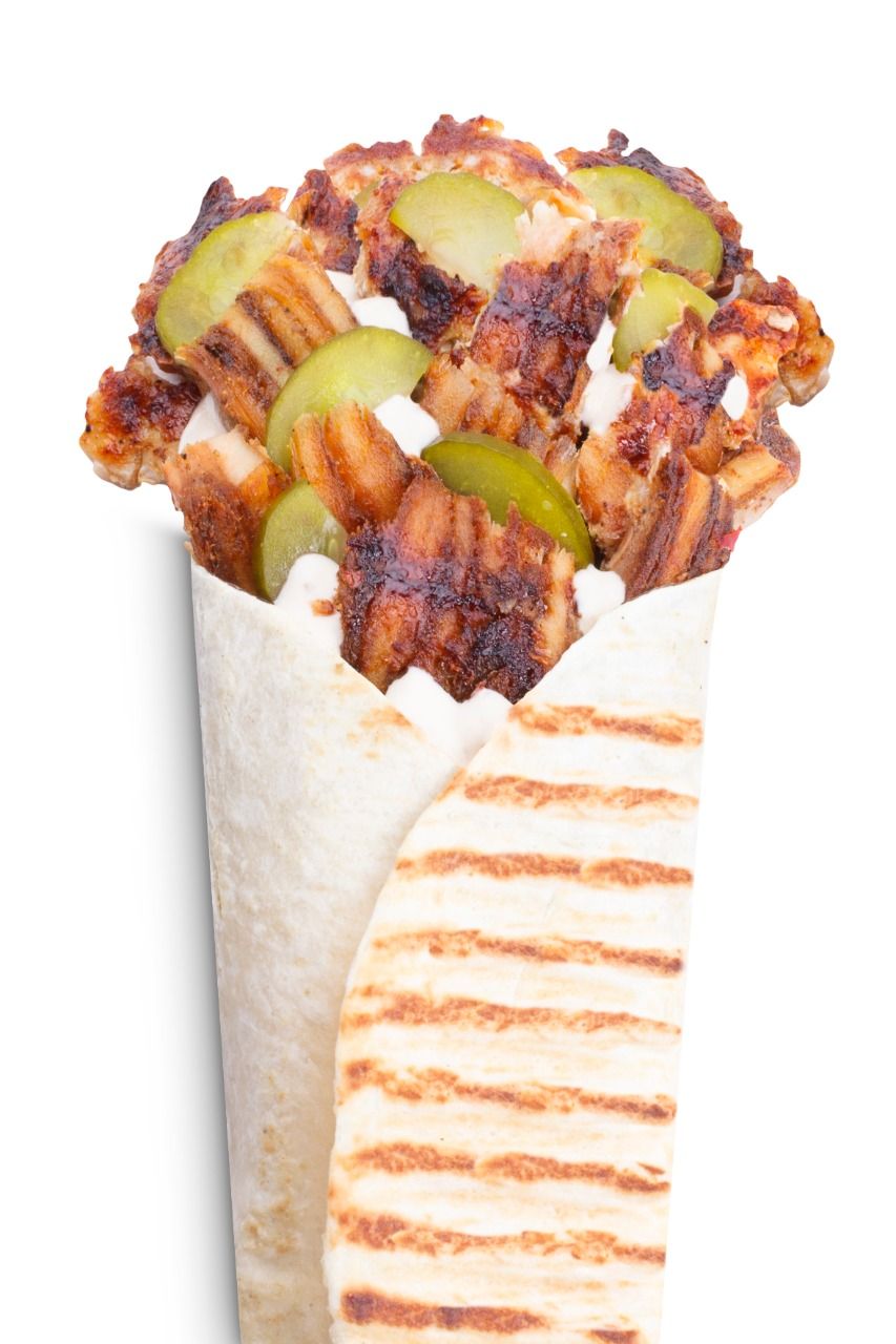 Chicken Shawerma With Mozzarella Cheese Syrian Sandwich