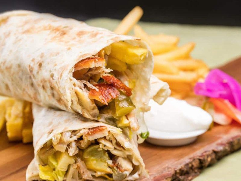 Syrian Chicken Shawerma Sandwich