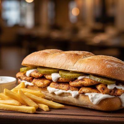 French Chicken Shawarma Sandwich (Fino )