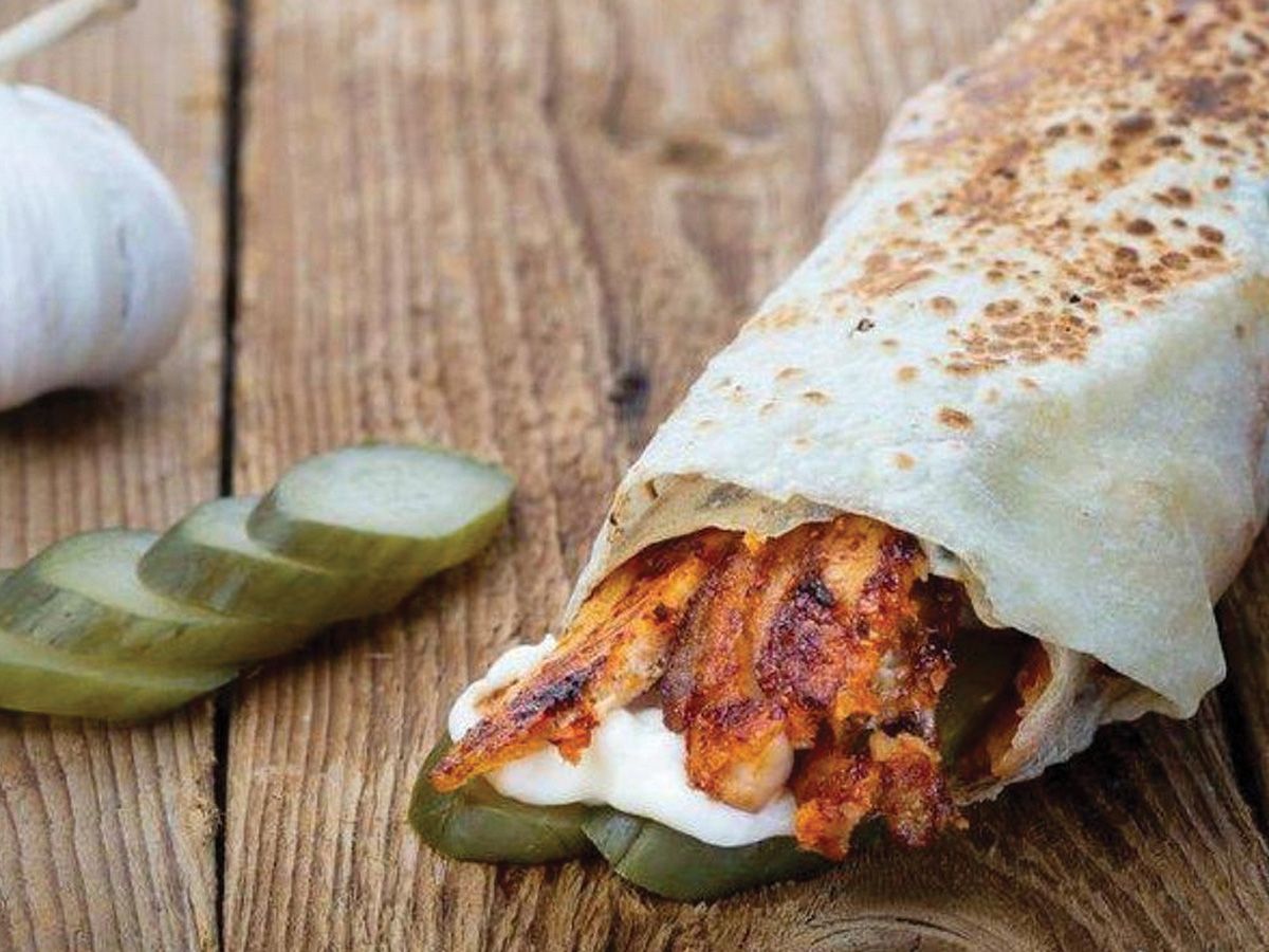 Chicken Shawarma With Mozzarella Sandwich