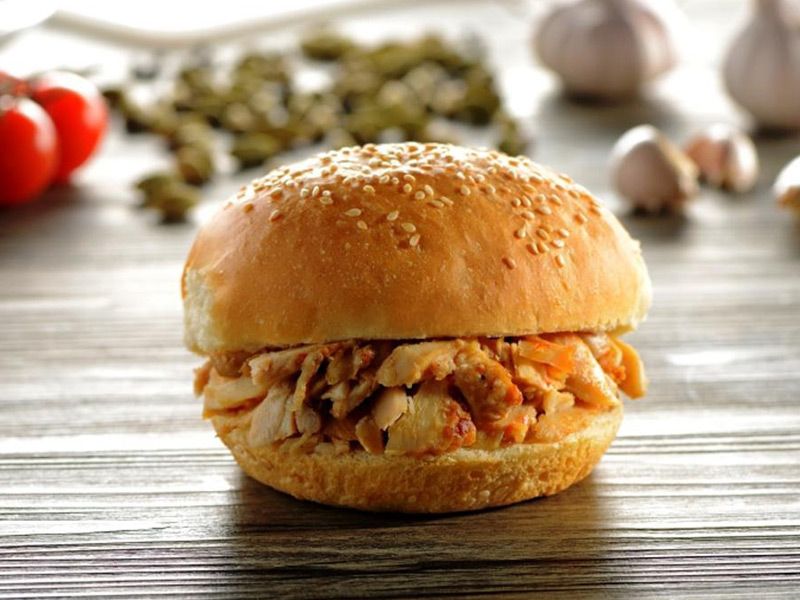 Chicken Shawerma Bun Sandwich