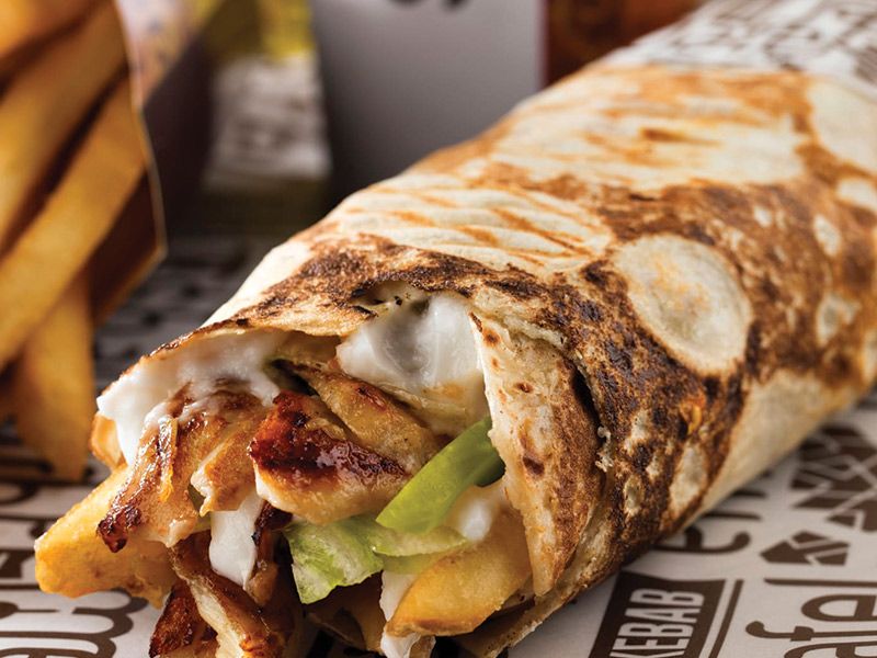 Meat Shawerma sandwich