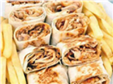 Chicken Shawerma With French Fries Sandwich