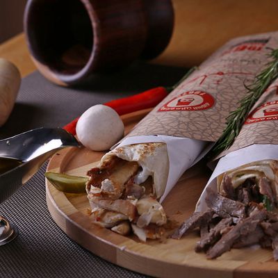 Super Double Arabic Meat Shawarma sandwich