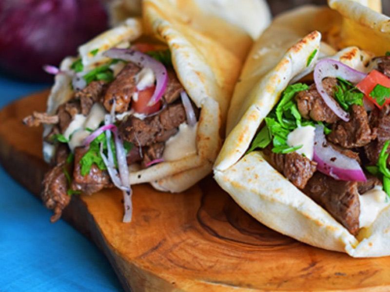Meat With Mozzarella Cheese Sandwich