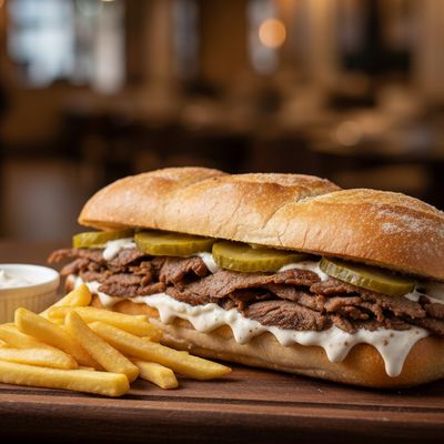 French Meat Shawarma Sandwich (Fino)