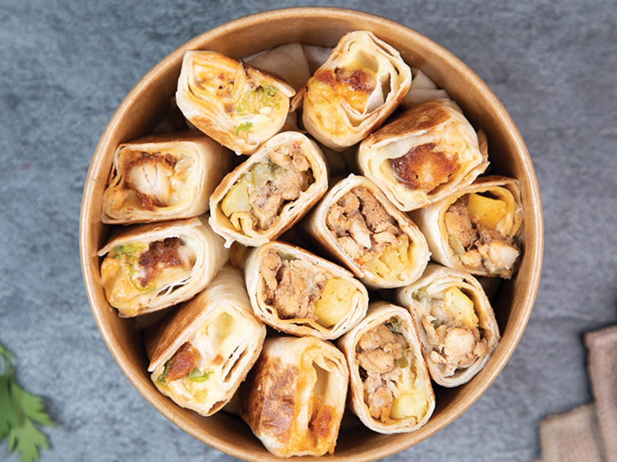 Mix shawarma sandwich
