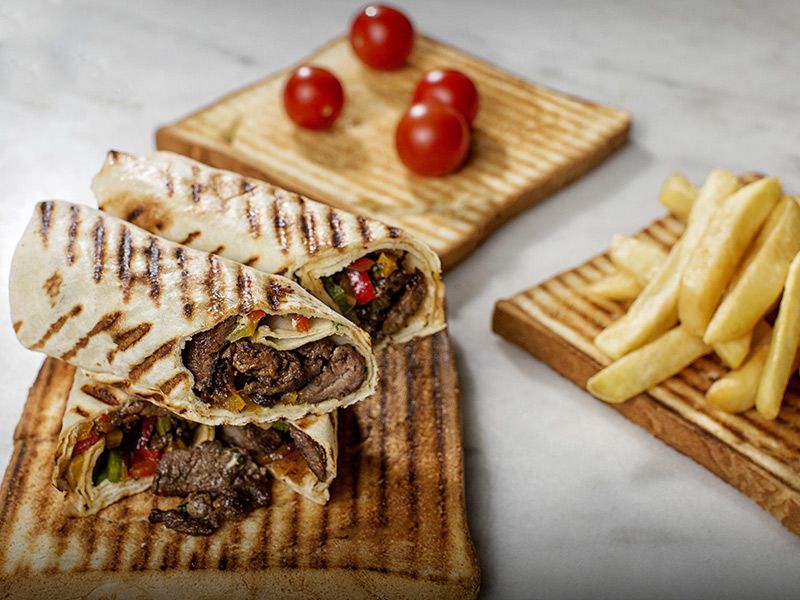 Meat Shawerma Wrap Sandwich