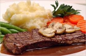 Beef Fillet With Vegetables And Mushroom