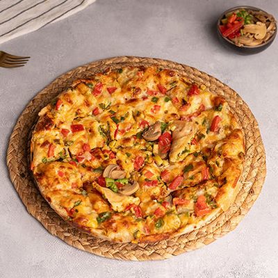 Chicken Mushroom Pizza Oriental