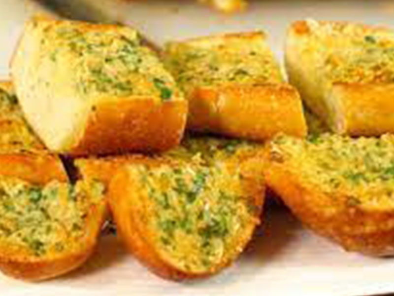 Slice Of Toast With Garlic Butter