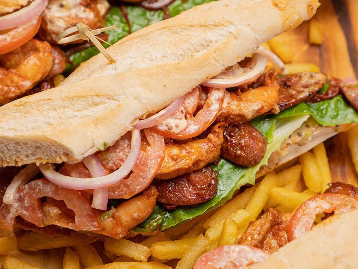 Shrimp Hot Dog Sandwich