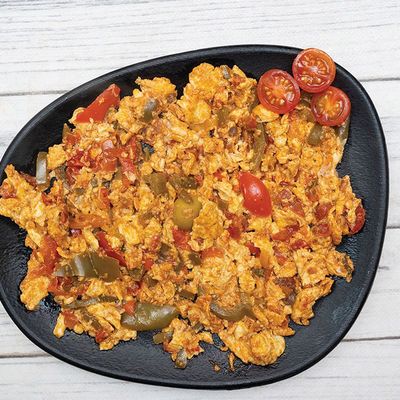 Shakshouka Omelette Plate
