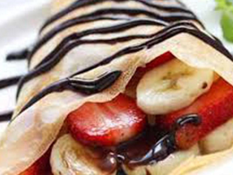 Fruits Chocolate Crepe