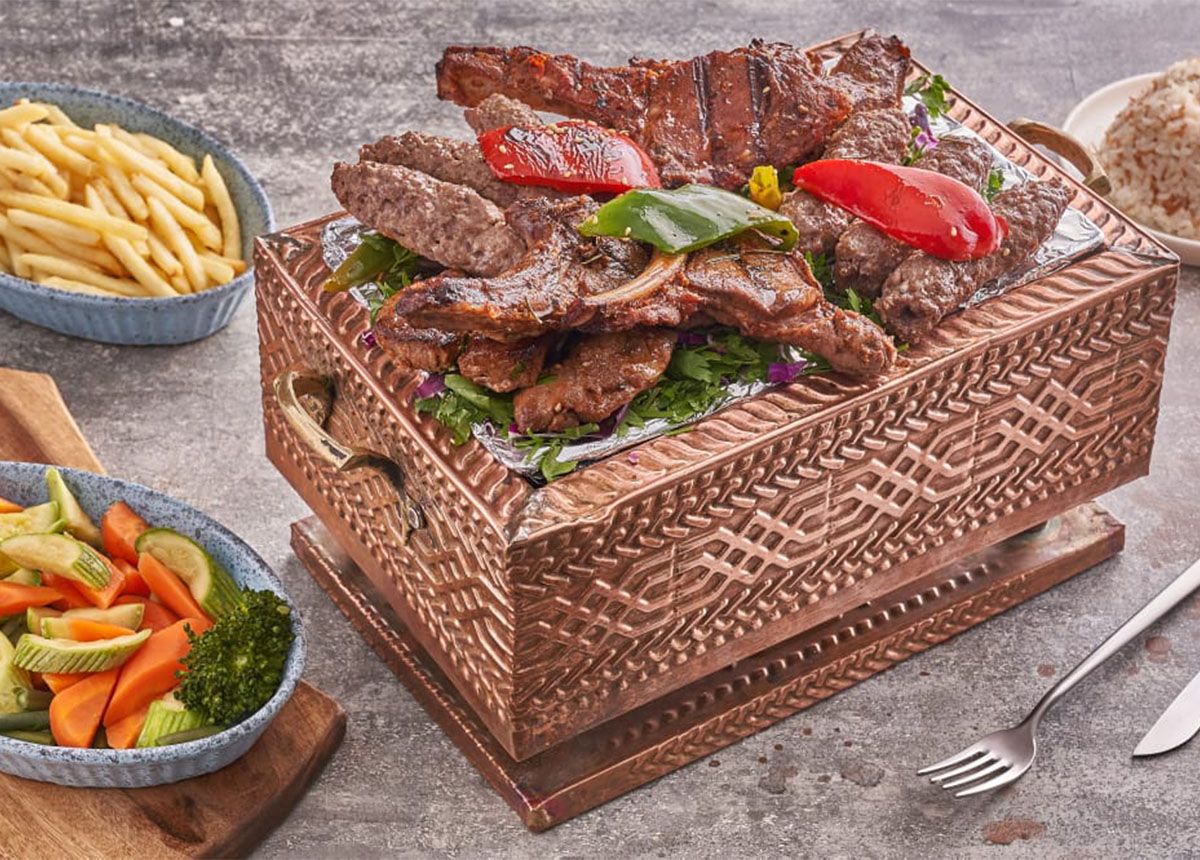 Family Grilled Meat + Rice And Salad