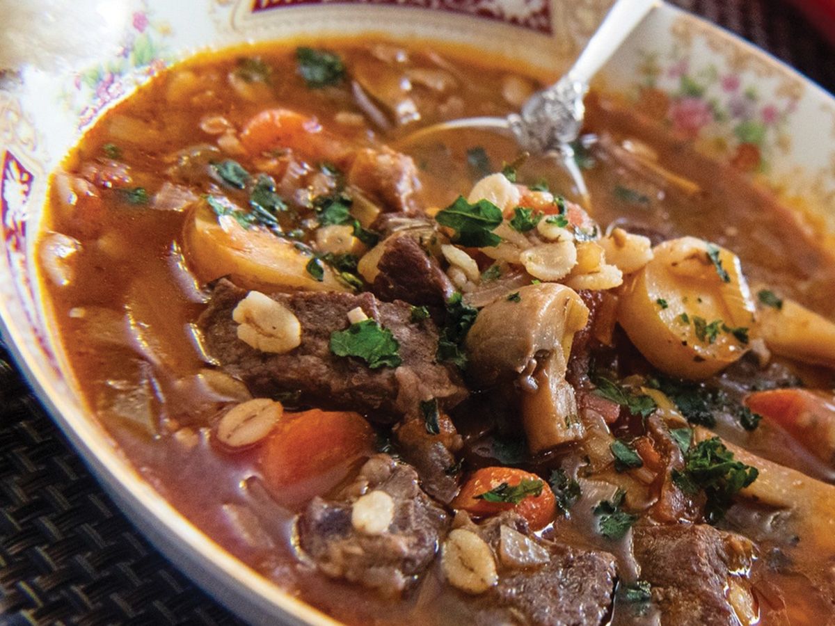 Beef goulash soup