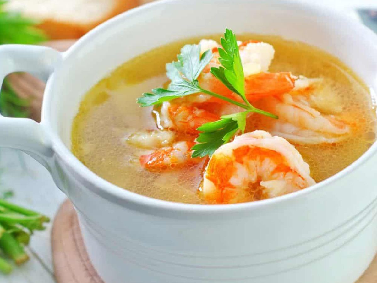 Red Sauce Shrimp Soup