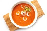 Red shrimp soup