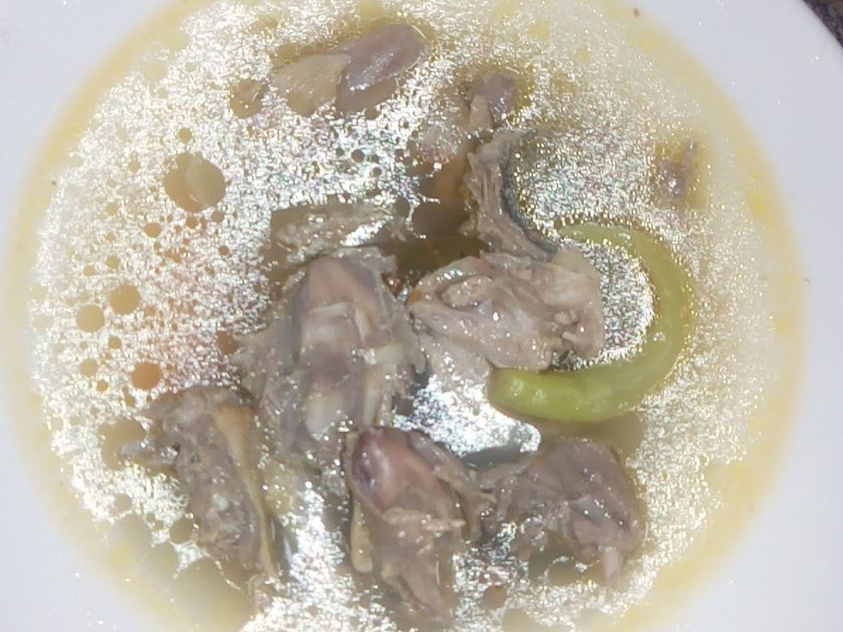pigeon soup with pigeon
