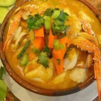 Golden soup mix red sauce