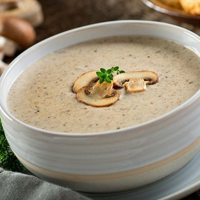 White plain soup