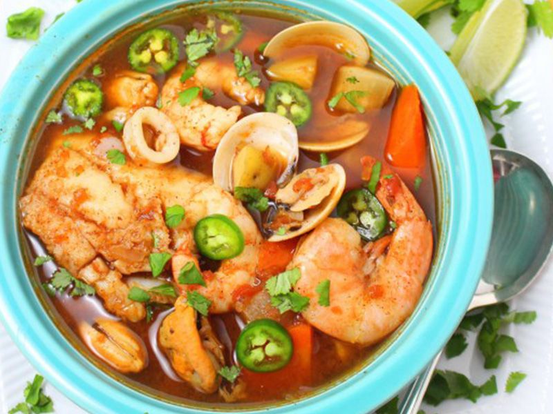 Seafood with Peel Soup