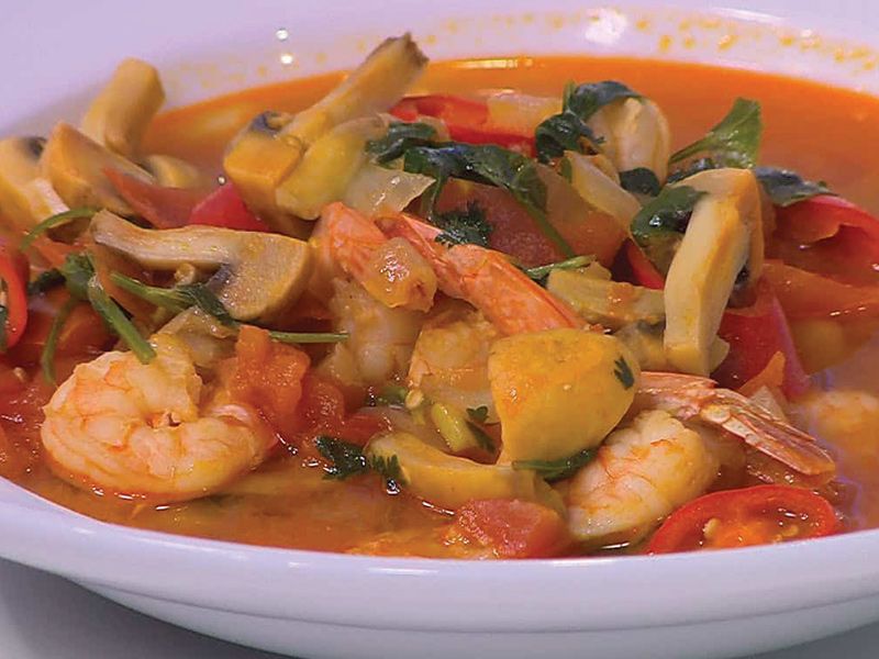 Tomato With Shrimp Soup