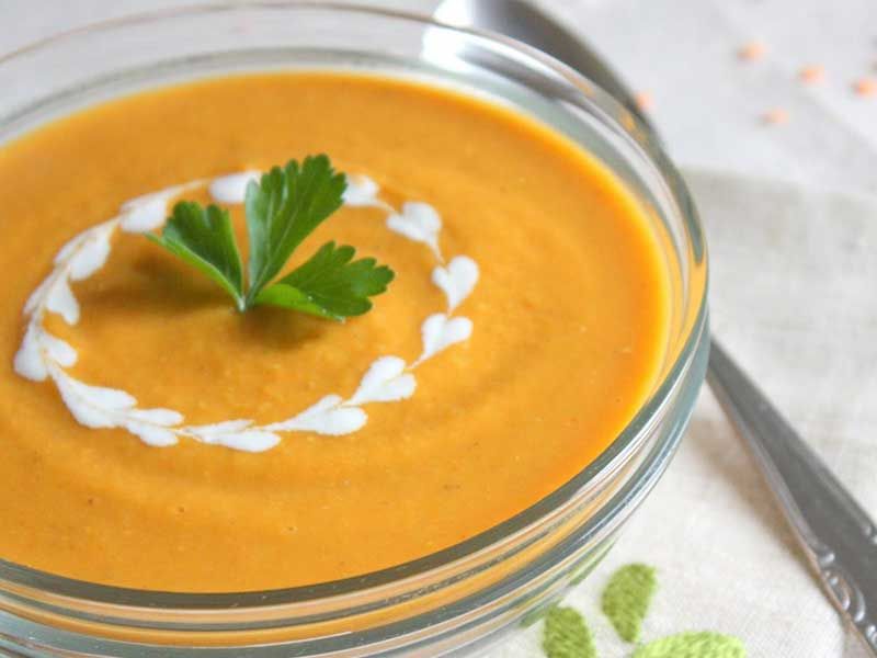 Lentil Soup With Toasted Bread
