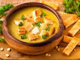 Lentil Soup With Toasted Bread
