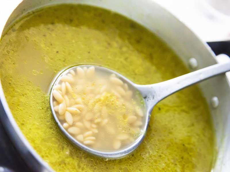 Orzo With Lemon Soup