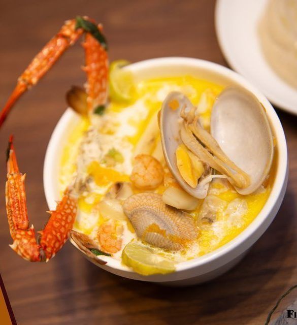 Seafood With Cream Soup