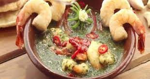 Molokhia With Shrimp Soup