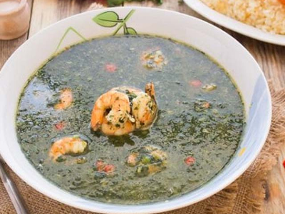 Molokhia With Shrimp