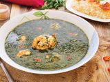 Melokheya With Shrimp Soup