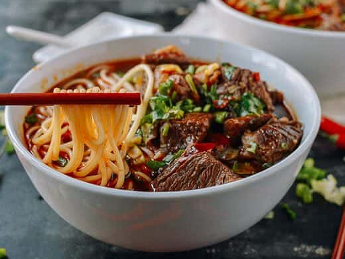 meat Noodles Soup