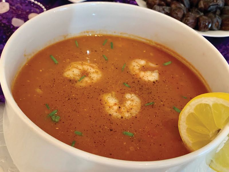 Roe and Shrimp Boom Soup