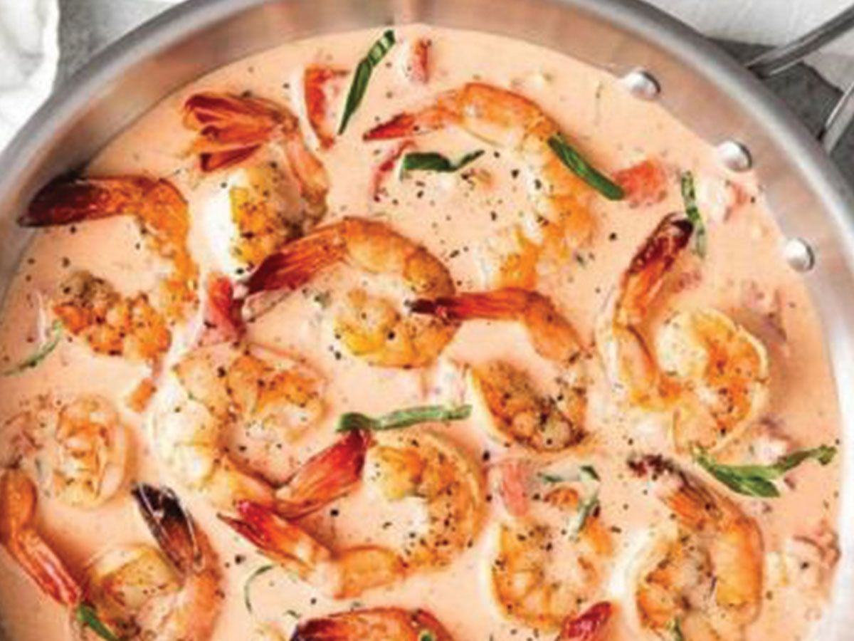 Red shrimp soup