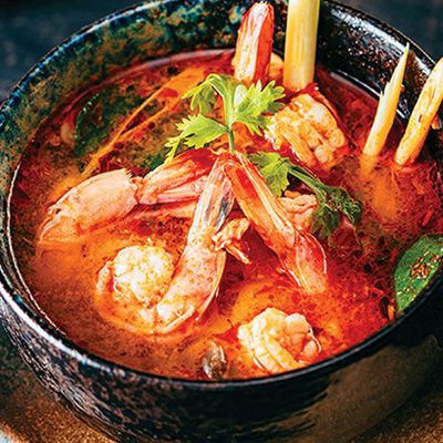 red shrimp soup