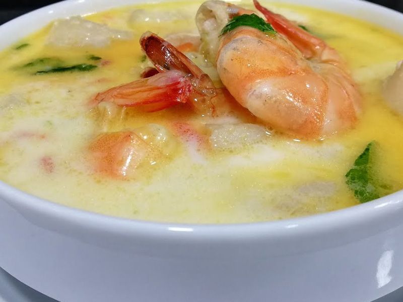 seafood cream soup