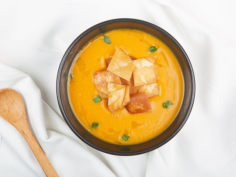 Lentil Soup With Toasted Bread