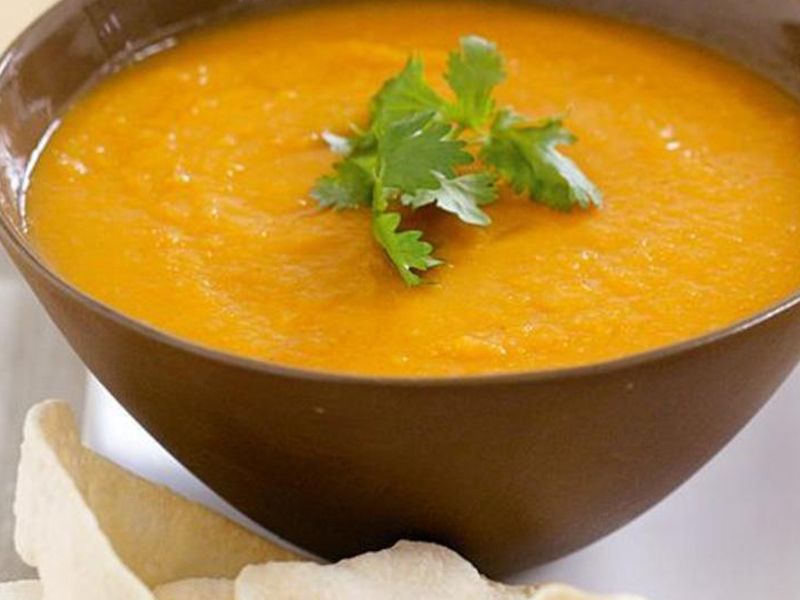 Lentil Soup With Toasted Bread