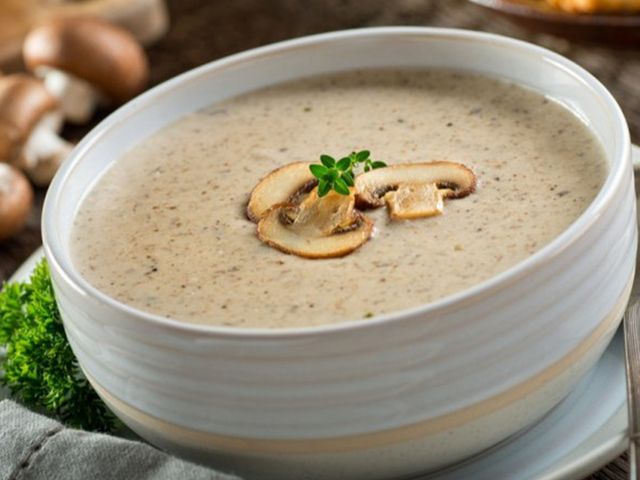 Creamy mushroom soup