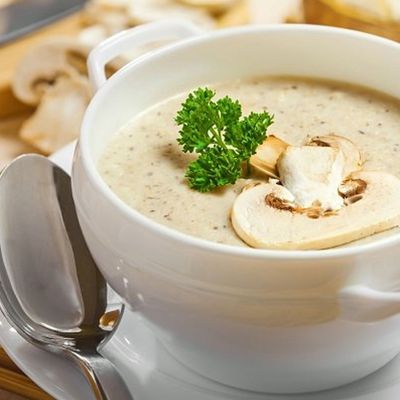 Creamy mushroom soup