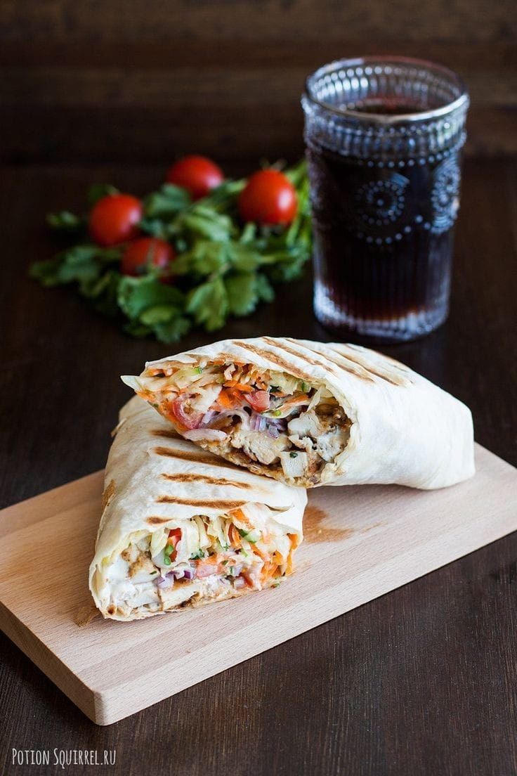 Chicken shawarma sandwich